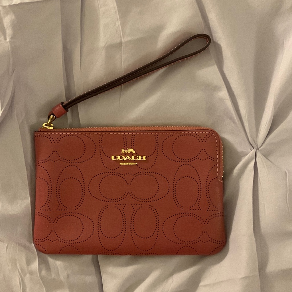 Coach Perforated Wristlet